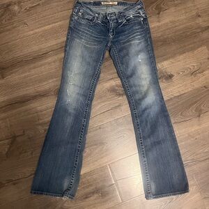 Big Star Flare Jeans in Faded Blue